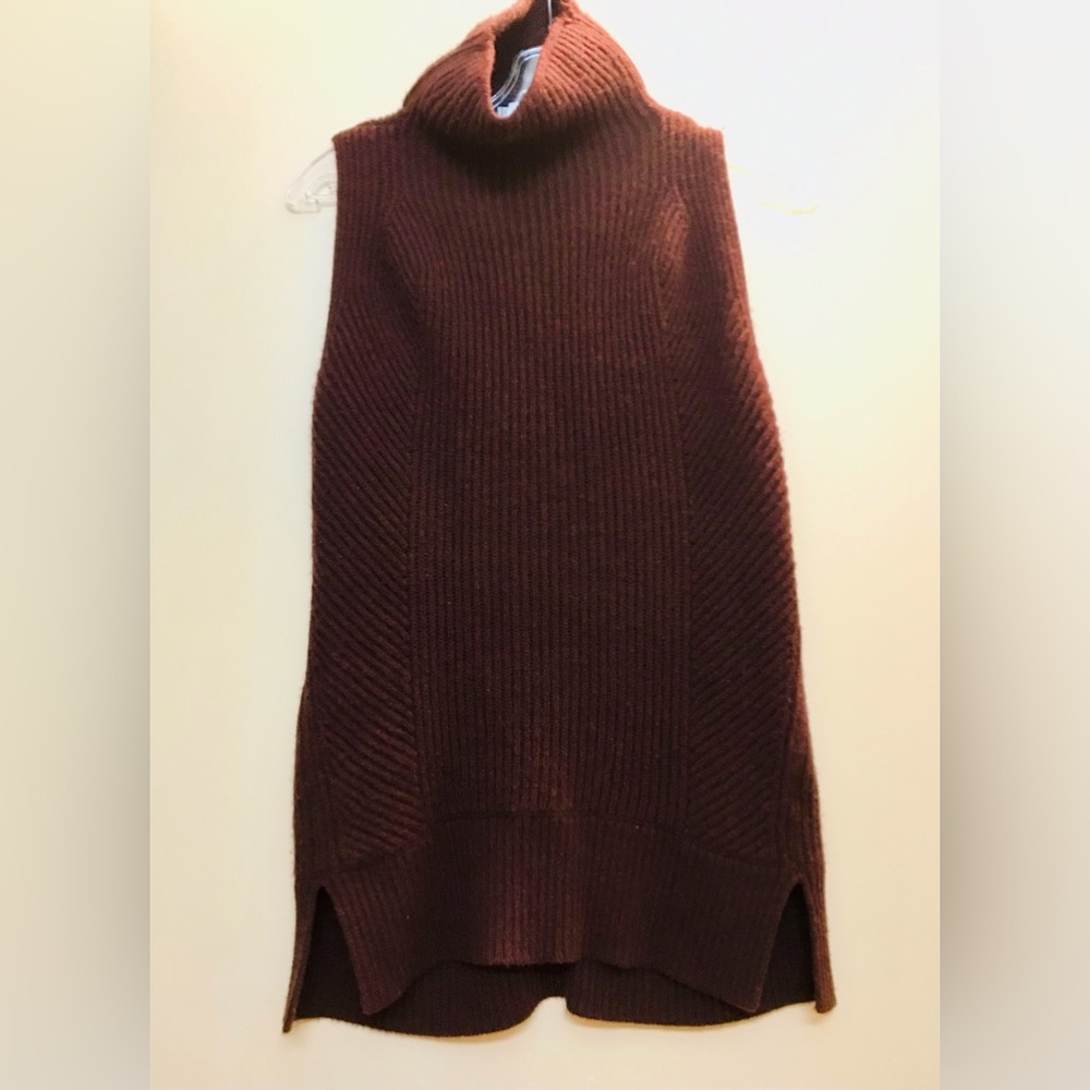 🚨💎 Vince Mock-neck Cashmere/Wool Sleeveless Sweater